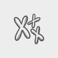 Chromosomes sketch icon
