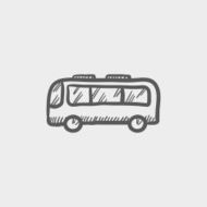 Bus sketch icon