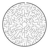 big circular maze