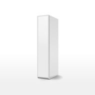 3d white alphabet I