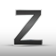 3d speaker grille letter Z