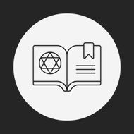 magic book line icon N5
