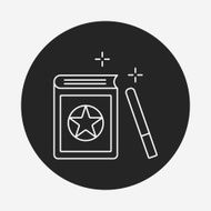 magic book line icon N7