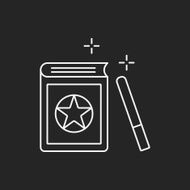magic book line icon N8
