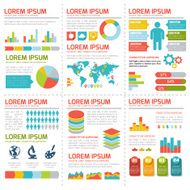 Flat infographic elements set N3