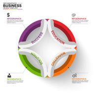 Abstract 3D digital business diagram Infographic N4