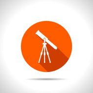Telescope web icon vector illustration N12