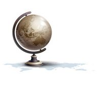 realistic globe vector illustration