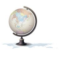 realistic globe vector illustration N2