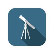 Telescope web icon vector illustration N13