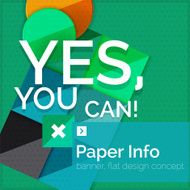Flat design square banner with slogan N9
