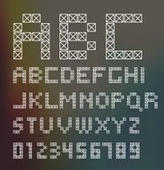 Graphic Alphabet Set N5