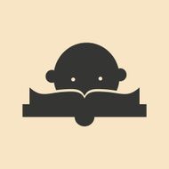 Flat with shadow icon and mobile application education N5