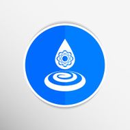 chemical icons icon drop water element formula symbol atom gene N8