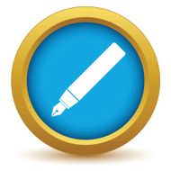 Gold pen icon N2