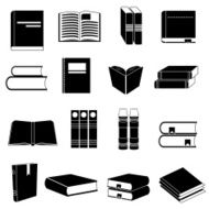 Books icons set N3