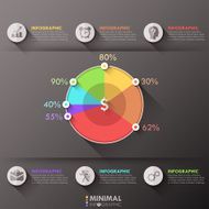 Modern infographics options banner N81