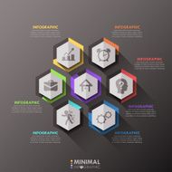 Modern infographics options banner N82