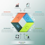 Modern infographics options banner N85