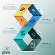 Modern infographics options banner N86