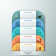 Modern infographics options banner N87