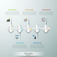 Modern infographics options banner N89