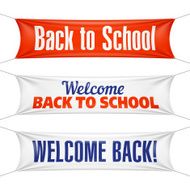 Welcome Back to School banners