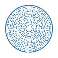 blue circular maze N2