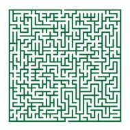 complex green labyrinth