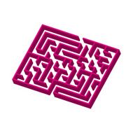 modern pink maze