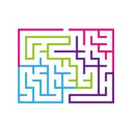 modern colorful maze