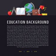 Education and science vector background Modern flat design