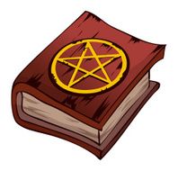 Pentagram Book Vector Illustration