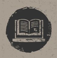 Learning design on grunge background vector