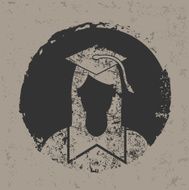 Student design on grunge background vector