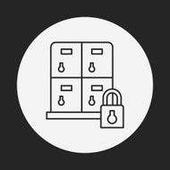 locker line icon N3