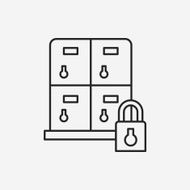 locker line icon N4