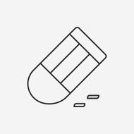 eraser line icon N6