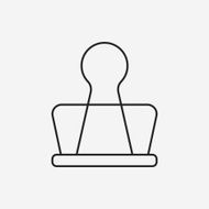 Clip line icon N12