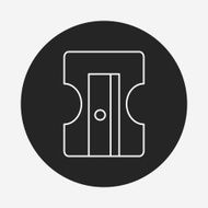 Pencil sharpener line icon N5