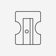 Pencil sharpener line icon N8