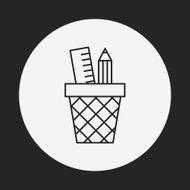 pen pencil line icon N19