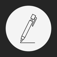 pen pencil line icon N27