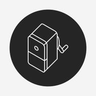 Pencil sharpener line icon N9