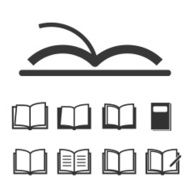 Book icons vector illustration