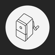 Pencil sharpener line icon N11