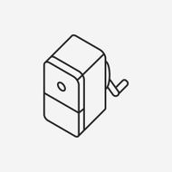 Pencil sharpener line icon N12