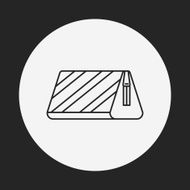 pencil case line icon N4