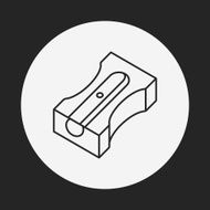 Pencil sharpener line icon N15