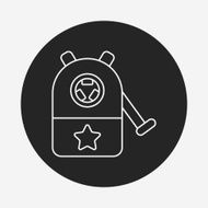 Pencil sharpener line icon N17